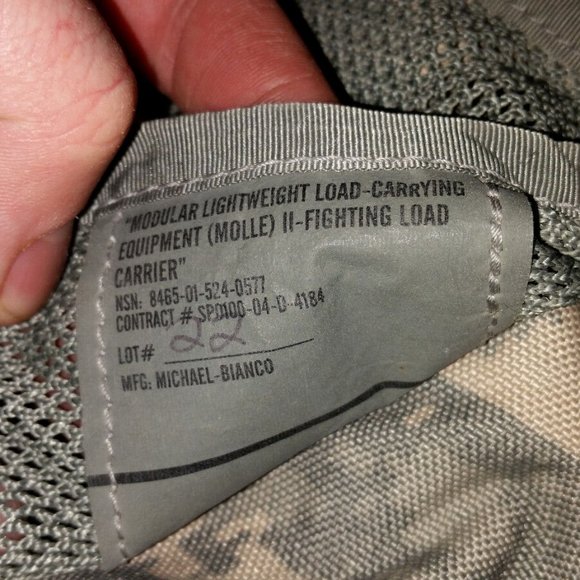 MOLLE II ACU FLC TACTICAL FIGHTING LOAD CARRIER VEST CHEST RIG & POUCHES JJ 1025 - Picture 4 of 13